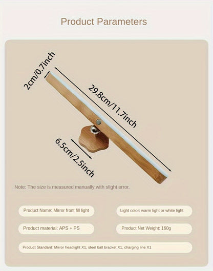 Magnetic 360° LED Wall Light – Touch Control & USB Rechargeable