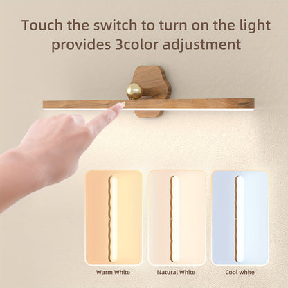 Magnetic 360° LED Wall Light – Touch Control & USB Rechargeable