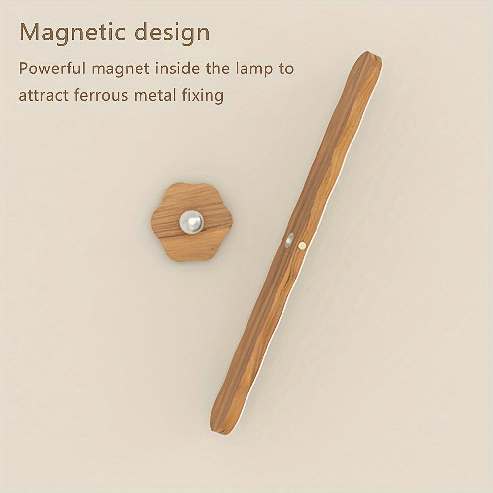 Magnetic 360° LED Wall Light – Touch Control & USB Rechargeable