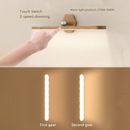 Magnetic 360° LED Wall Light – Touch Control & USB Rechargeable