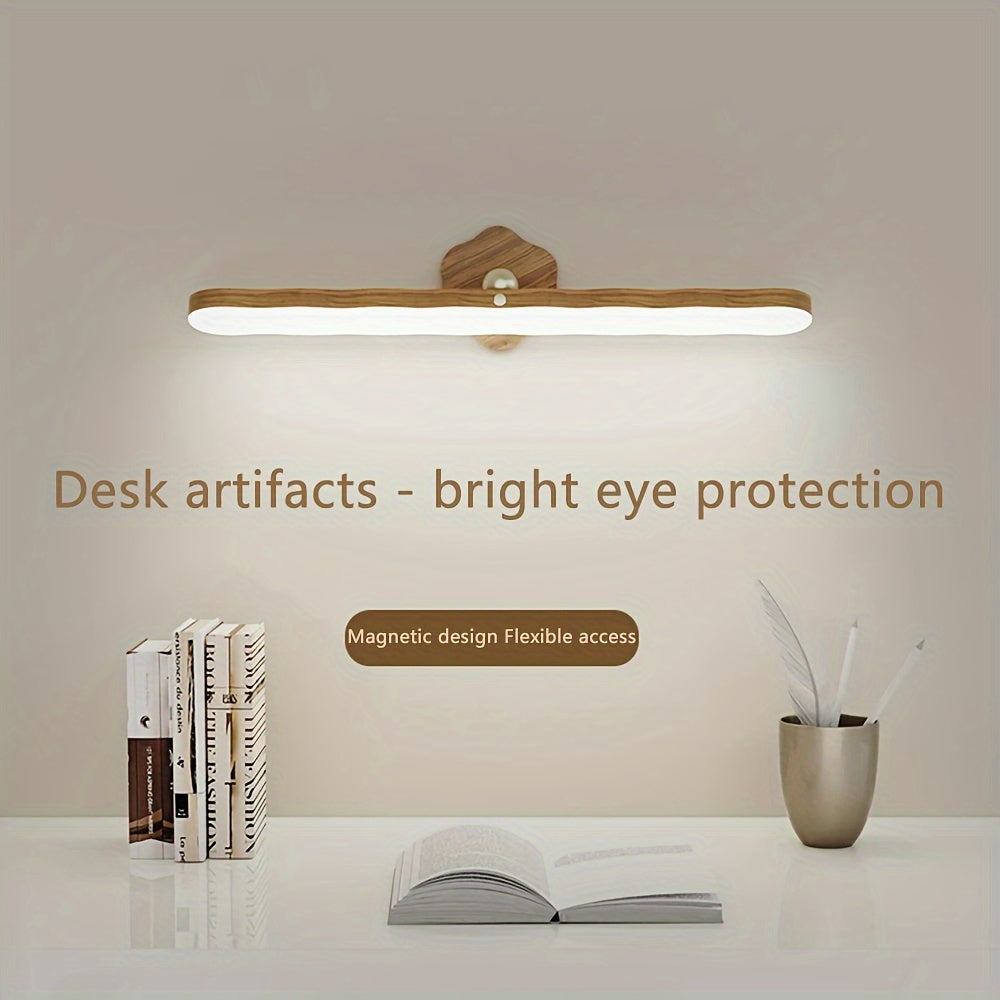 Magnetic 360° LED Wall Light – Touch Control & USB Rechargeable