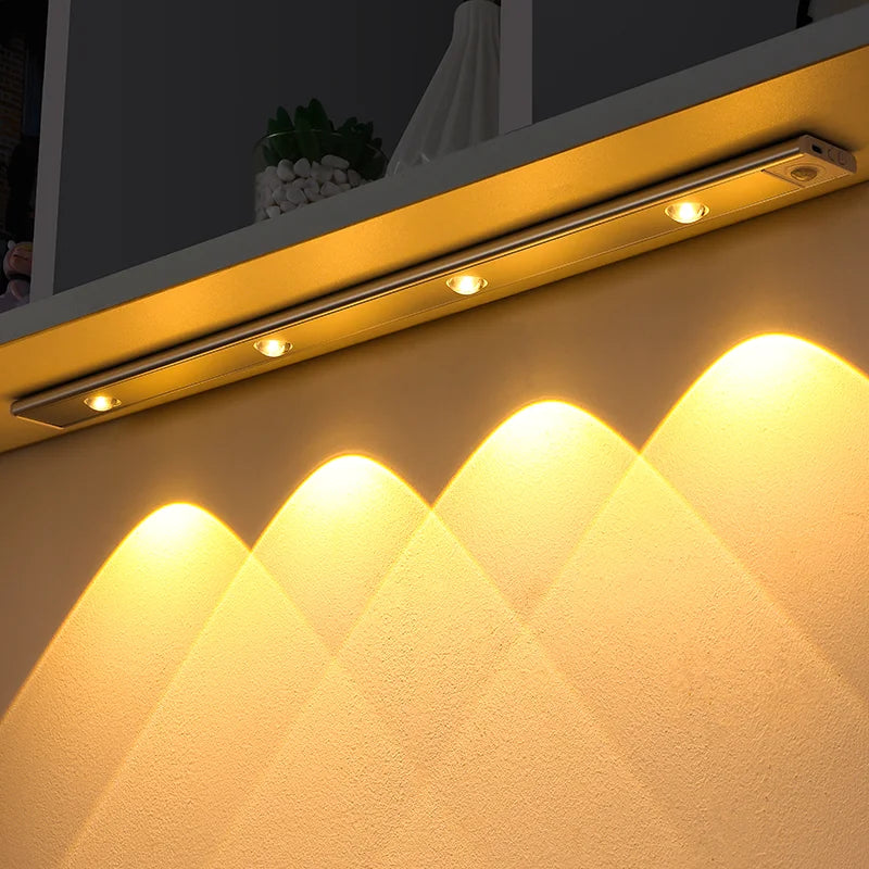 Luminous Motion Sensor Light – Sleek USB Rechargeable Design for Modern Interiors