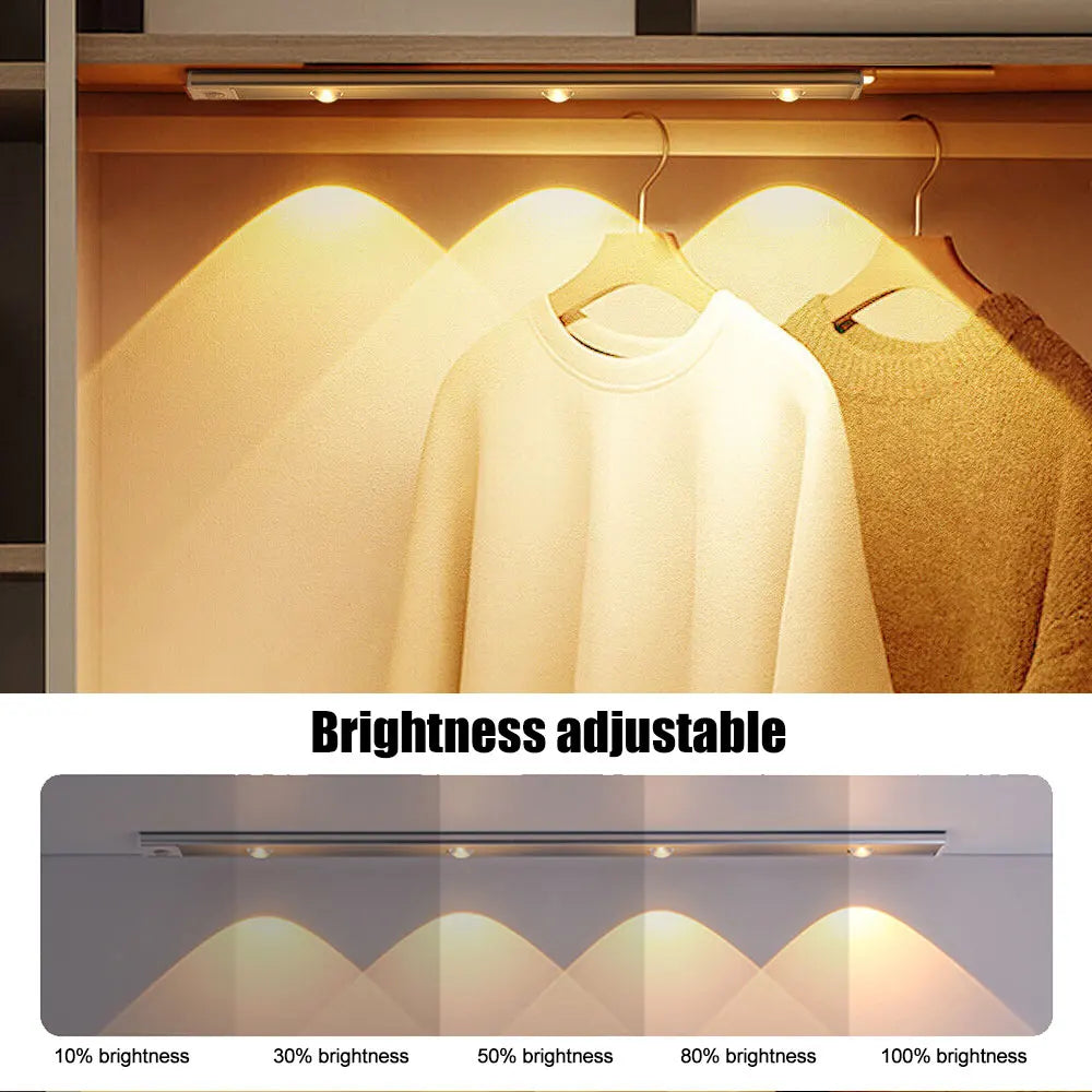Luminous Motion Sensor Light – Sleek USB Rechargeable Design for Modern Interiors